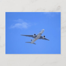 Kommersiell flygplan vykort