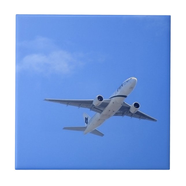 Kommersiell flygplanslinje kakelplatta (Framsidan)