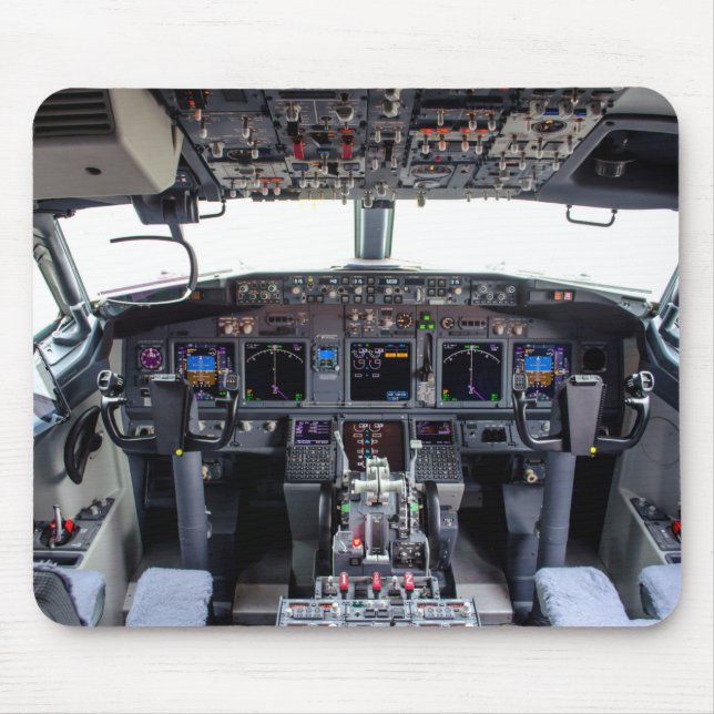 Kommersiell Jet Cockpit Musmatta (Framsidan)