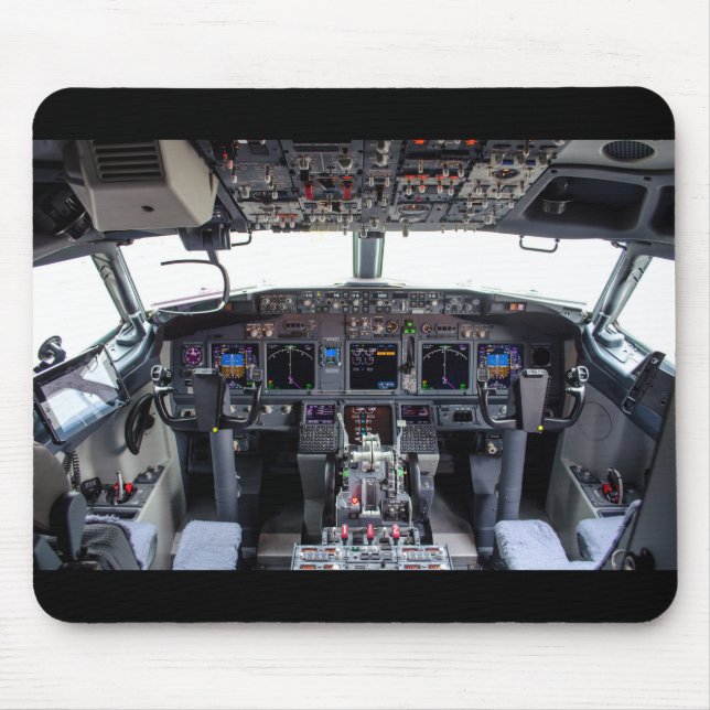 Kommersiell Jet Cockpit Musmatta (Framsidan)