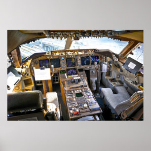 Kommersiell Jet Cockpit Poster