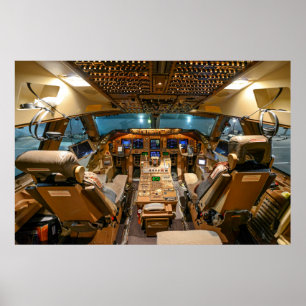 Kommersiell Jet Cockpit Poster