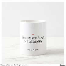 Kommersiell present tillgång hjärta personlig mugg