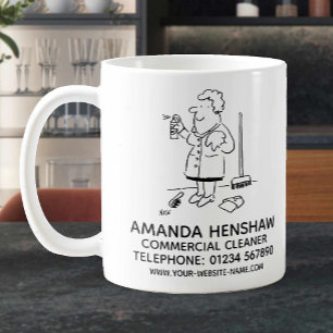 Kommersiell renare marknadsföring kaffemugg