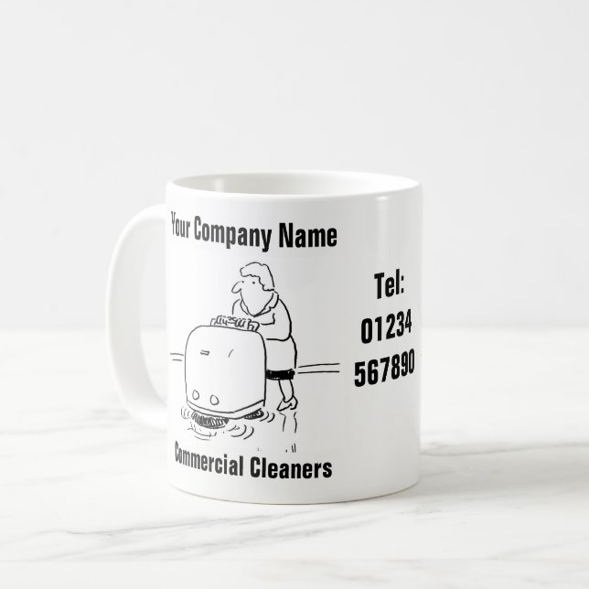 Kommersiella Städning Kaffemugg (Framsida vänster)