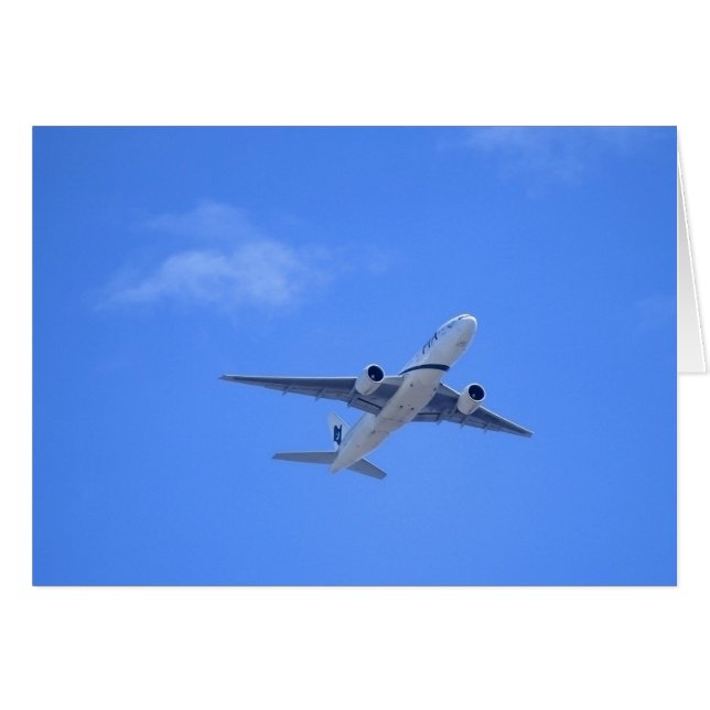 Kommersiellt flygbolag hälsningskort (Framsidan Horizontal)