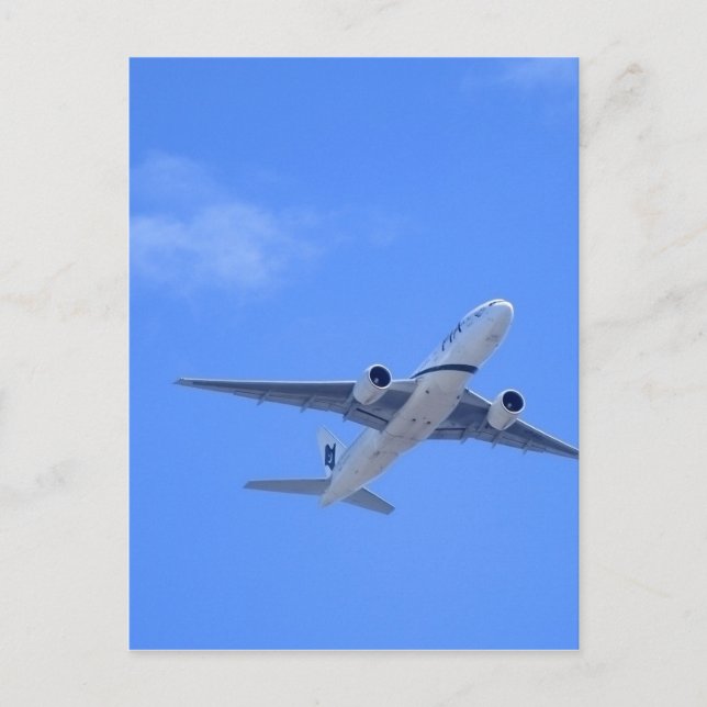 Kommersiellt flygbolag vykort (Framsida)