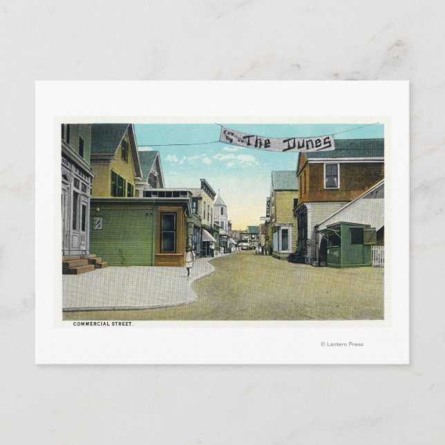 Kommersiellt gatuvy vykort (Framsida)