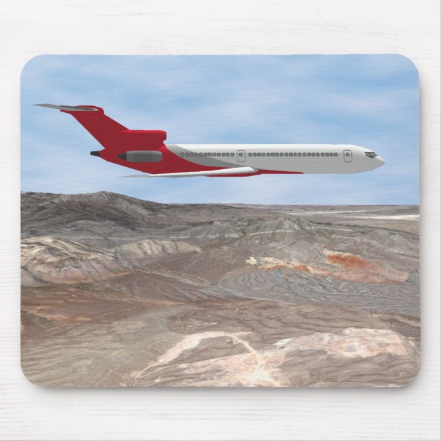 Kommersiellt jetflygplan: 3D-modell: Musmatta (Framsidan)