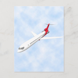 Kommersiellt jetflygplan: 3D-modell: Vykort