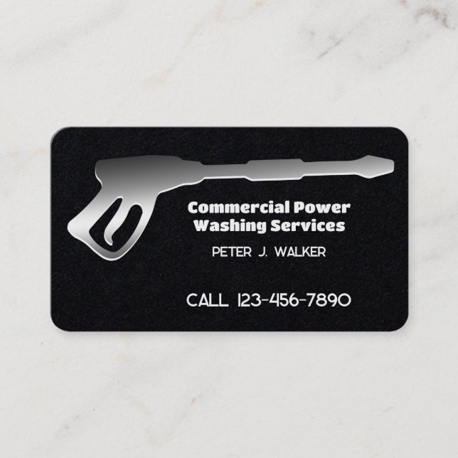 Kommersiellt tryck Tvättande premie Visitkort (Framsida)