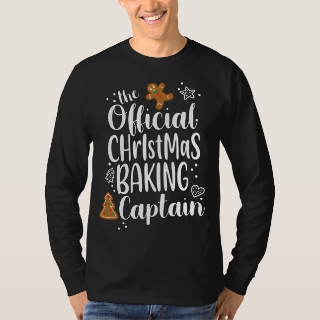 Kommiskapten C för julvakthundsgingerbröd T Shirt (Framsida)