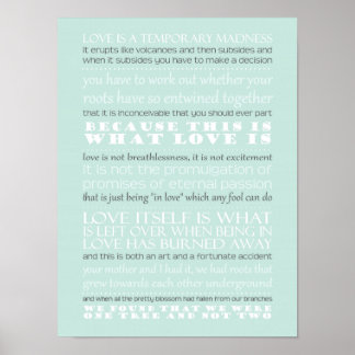 Kommissarie Corellis Mandolin Quote Poster