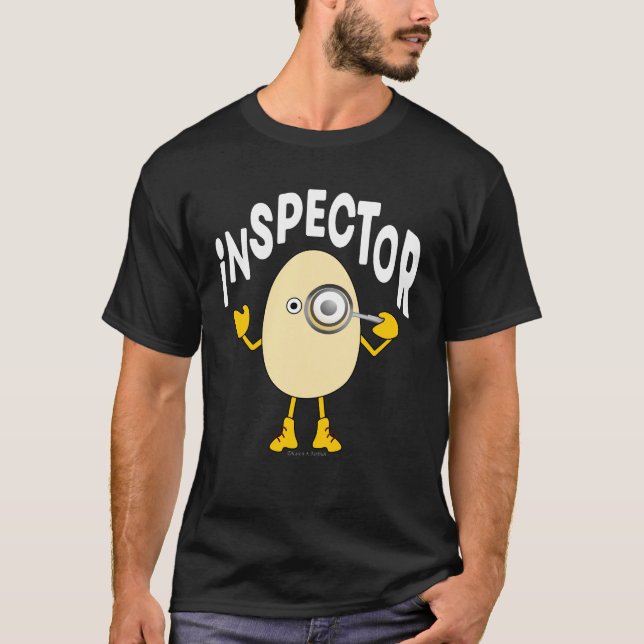 Kommissarie Egghead text T Shirt (Framsida)