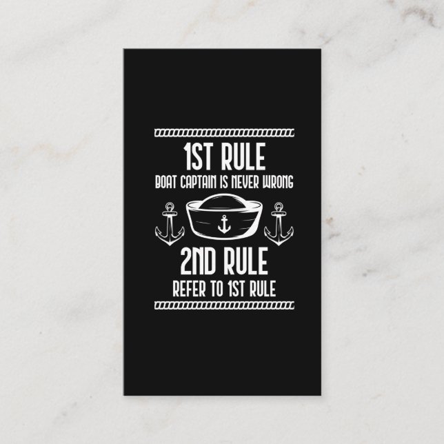  Kommissarie för båtar Humor som seglar beroende M Visitkort (Framsida)