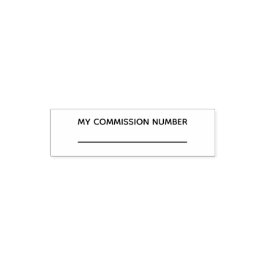 Kommissionens nummer extra notarius publicus självfärgande stämpel
