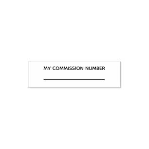 Kommissionens nummer extra notarius publicus självfärgande stämpel