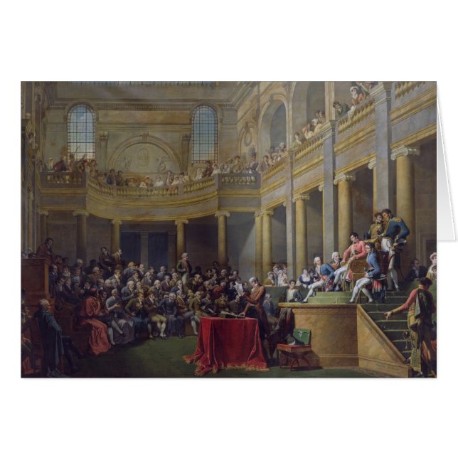 Kommittén av Lyon, 26th Januari 1802, 1808 Hälsningskort (Framsidan Horizontal)
