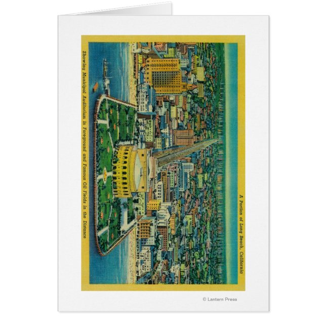 Kommunal Auditorium på Beach Hälsningskort (Framsidan)