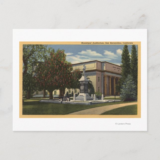 Kommunal Auditoriums syn Vykort (Framsida)