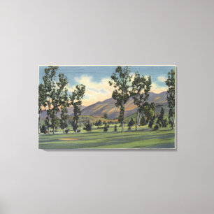 Kommunal golfbana i Griffith Park Canvastryck