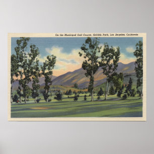 Kommunal golfbana i Griffith Park Poster