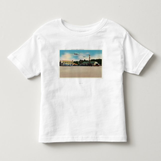 Kommunal plats för flygplatslandningfält tee shirt (Framsida)