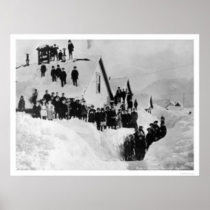 Kommunal skola Valdez, Alaska 1910 Poster