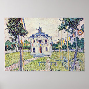 Kommunen i Auvers av Vincent Van Gogh Poster