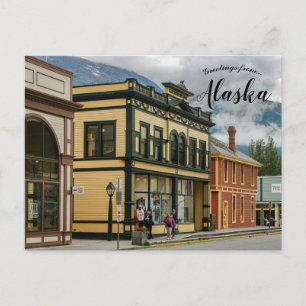 Kommunen och Borough of Skagway Alaska Vykort