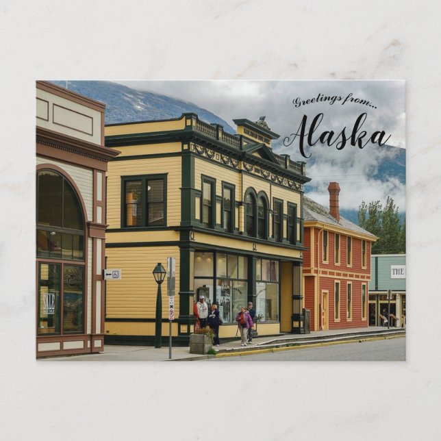 Kommunen och Borough of Skagway Alaska Vykort (Framsida)