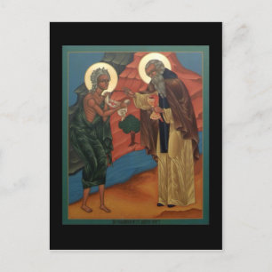 Kommunen St. Mary of Egypten Prayer Card Vykort