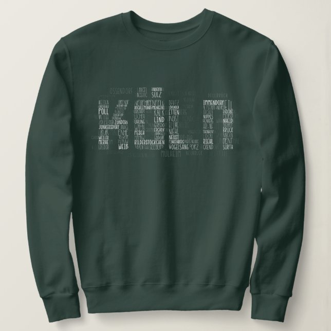 Kommunerna Köln Ord Art, Stadtteile Köln T Shirt (Design framsida)