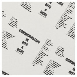 Kommunikation i Dits och Dahs morsealfabethumor Tyg