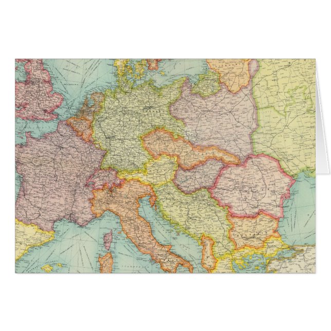 Kommunikation inom det sammansatta Europa Hälsningskort (Framsidan Horizontal)