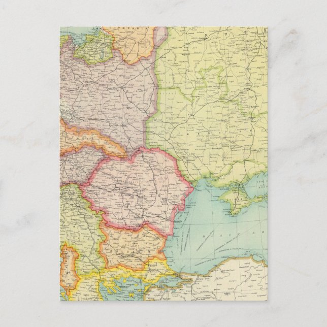 Kommunikation inom östra Europa Vykort (Framsida)