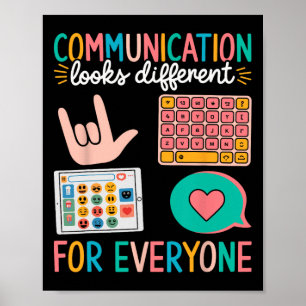 Kommunikation ser annorlunda ut för alla. poster