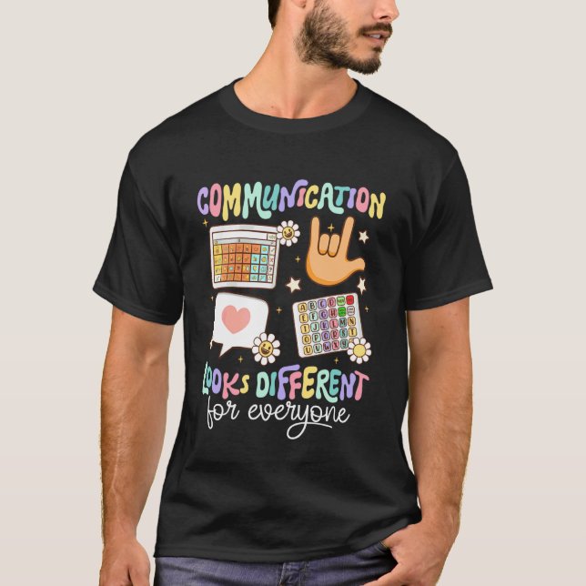Kommunikation ser olika ut för alla SPED Te T Shirt (Framsida)