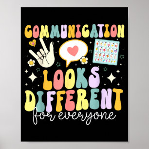Kommunikation ser olika ut för alla Tal Poster