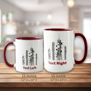 Kommunikation Torn Mugg