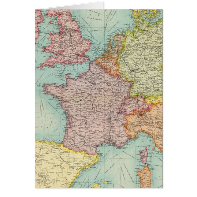 Kommunikation Westernare Europa Hälsningskort (Framsidan)