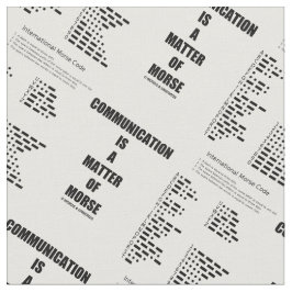 Kommunikationen är en materia av tyg