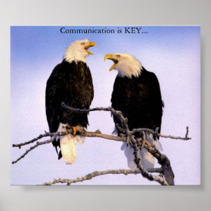 Kommunikationen är NYCKEL-… Poster