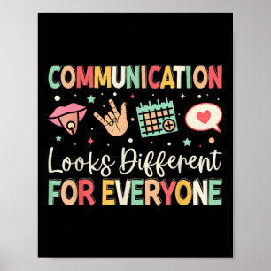 Kommunikationen ser annorlunda ut för alla Tal Poster