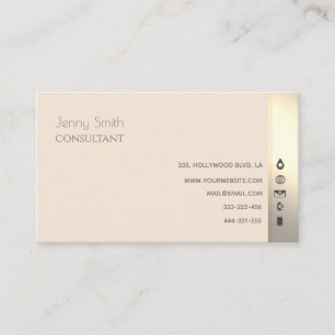 Kommunikationsikoner för minimalistisk professione visitkort