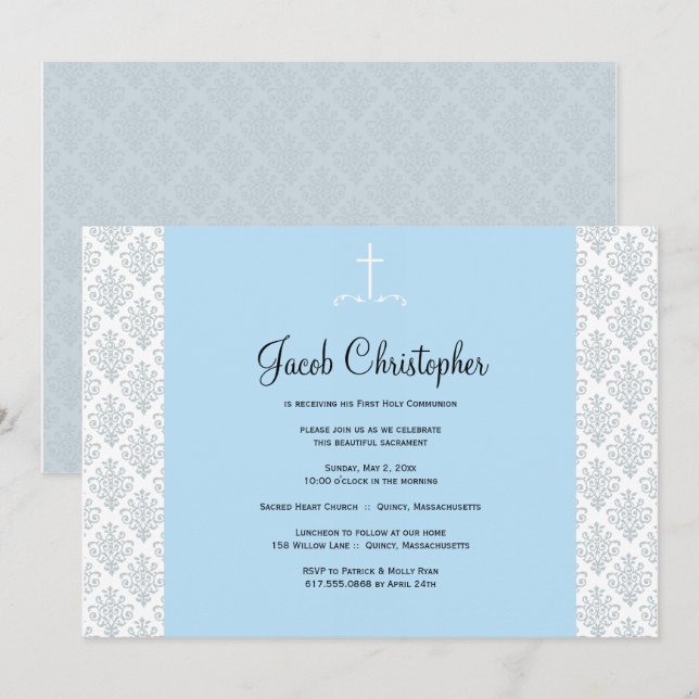 Kommunikationsinbjudan för första Heligan Inbjudningar (Fram/baksida)