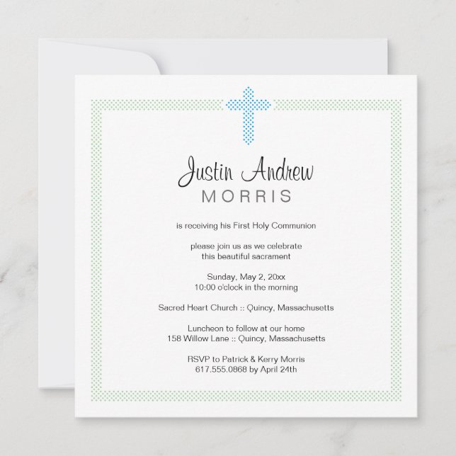 Kommunikationsinbjudan för första Heligan Inbjudningar (Framsida)