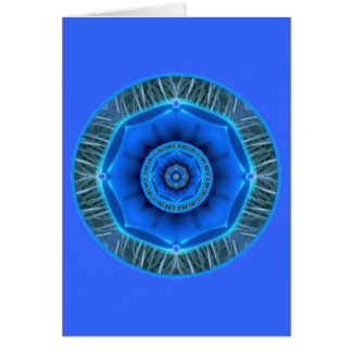 Kommunikationssalighethals Chakra Hälsningskort