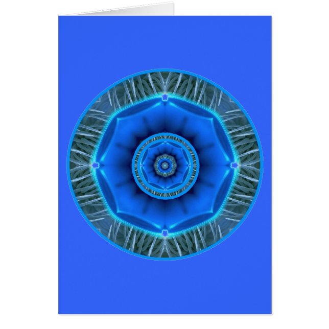 Kommunikationssalighethals Chakra Hälsningskort (Framsidan)