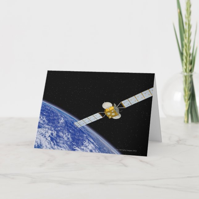 Kommunikationssatellit Kort (Framsida)